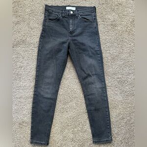 Topshop Dark Gray Skinny Jeans